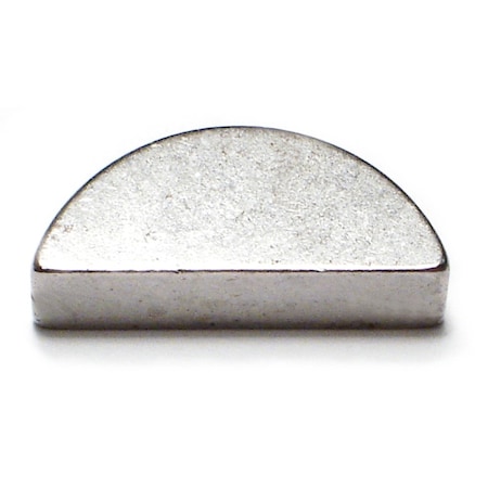 Midwest Fastener Woodruff Key, 4 x 11 mm Key Size, Steel Zinc, 3 PK 32344